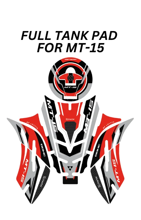 Full Tank Pad Compatible with MT-15 | MT-15 Sticker, Pack Of 1